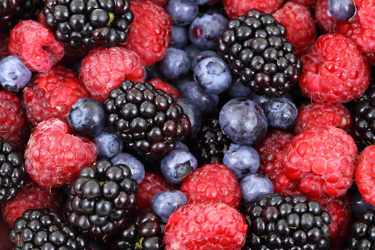 berries, fruits, 4k